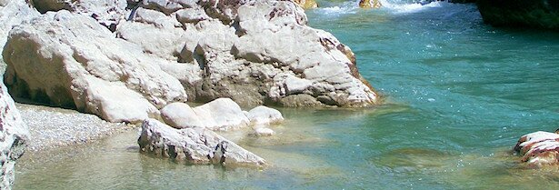 Le Verdon dans les pré-gorges